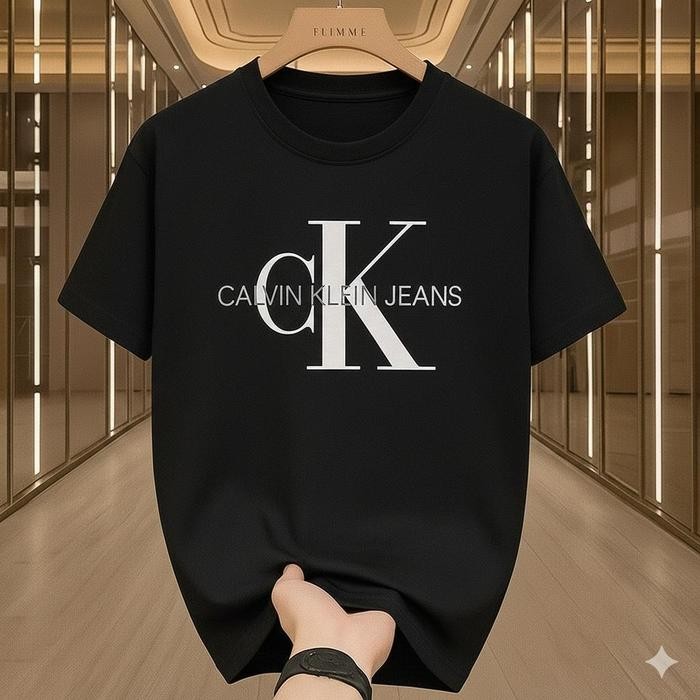 Calvin Klein Jeans 大 CK Logo 都市風 T 卹 | 24 支棉 T 卹 | 全新優質酷炫 T 卹