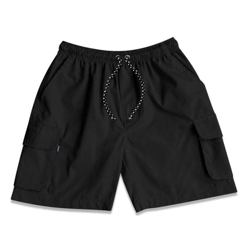Madless 男士黑色工裝短褲